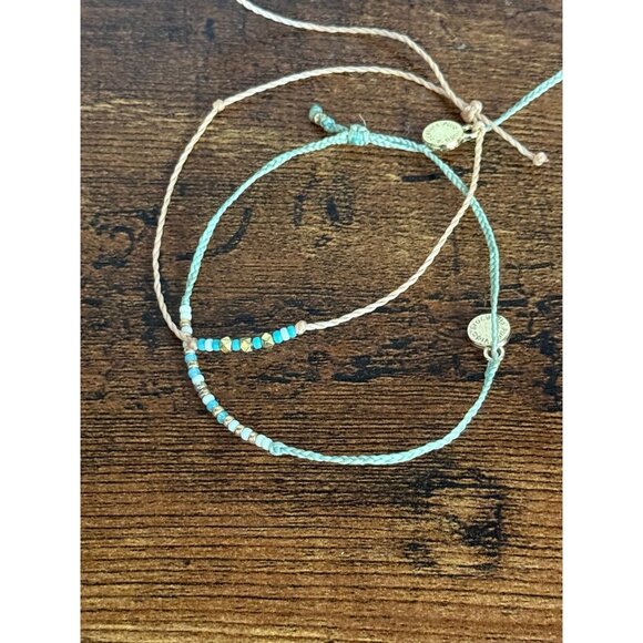 2 Pura Vida Beaded Dainty Bracelets - Picture 3 of 3